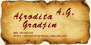 Afrodita Građin vizit kartica